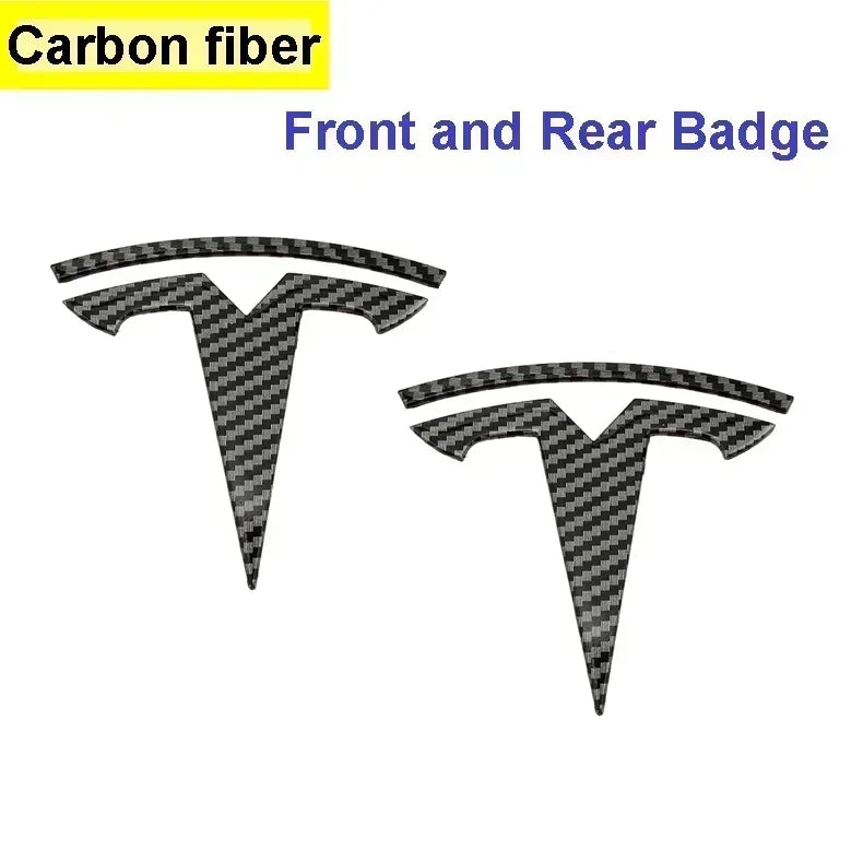Tesla Model 3 Mode Y Pegatina con el logotipo del capó delantero y trasero