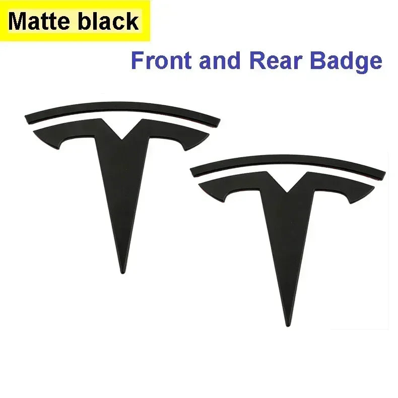 Tesla Model 3 Mode Y Pegatina con el logotipo del capó delantero y trasero