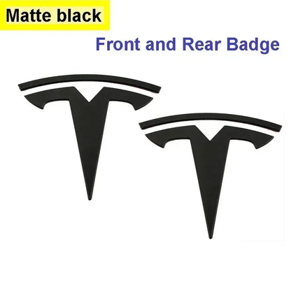 Tesla Model 3 Mode Y Pegatina con el logotipo del capó delantero y trasero