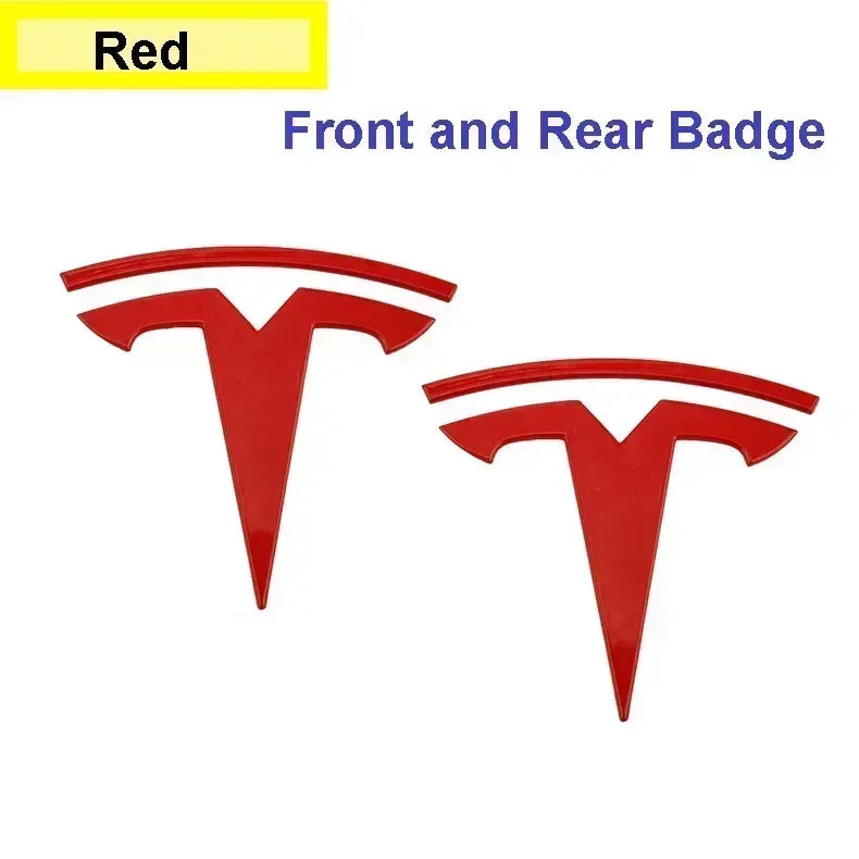 Tesla Model 3 Mode Y Pegatina con el logotipo del capó delantero y trasero